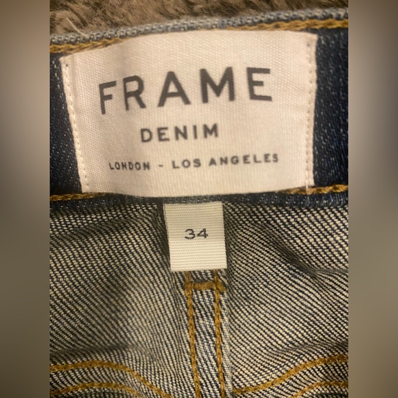Frame designer denim blue jeans. Like new. Size w34 - Picture 7 of 7